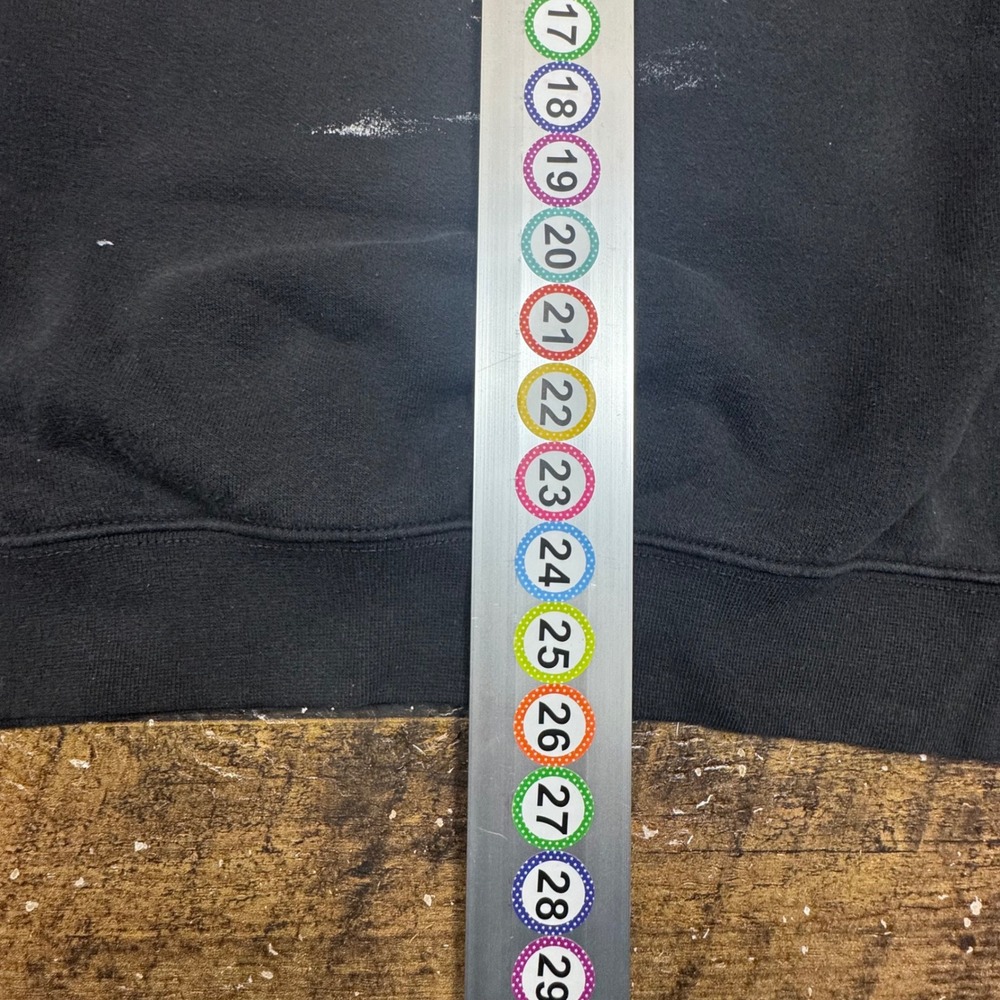 distressed Carhartt‎ Original Fit Crewneck Sweatshirt Black Mens L Pocket paint - Picture 3 of 5
